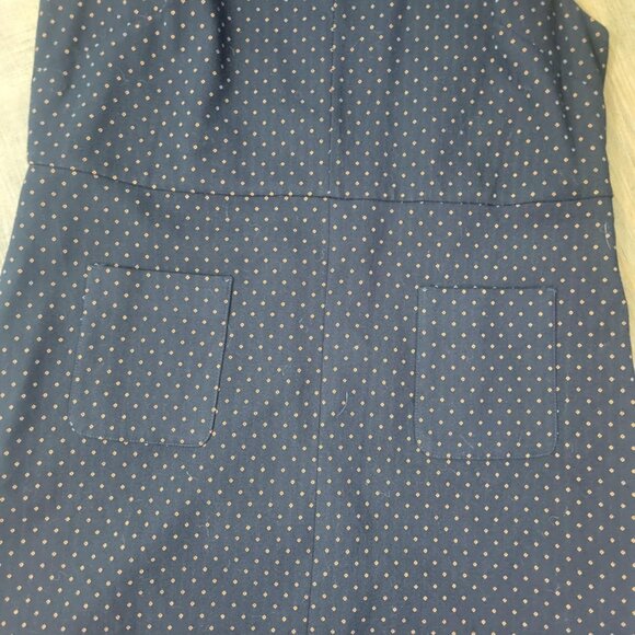 Beautiful navy pencil fit dress with front pockets - XL Dex Suit Shop - Picture 3 of 8